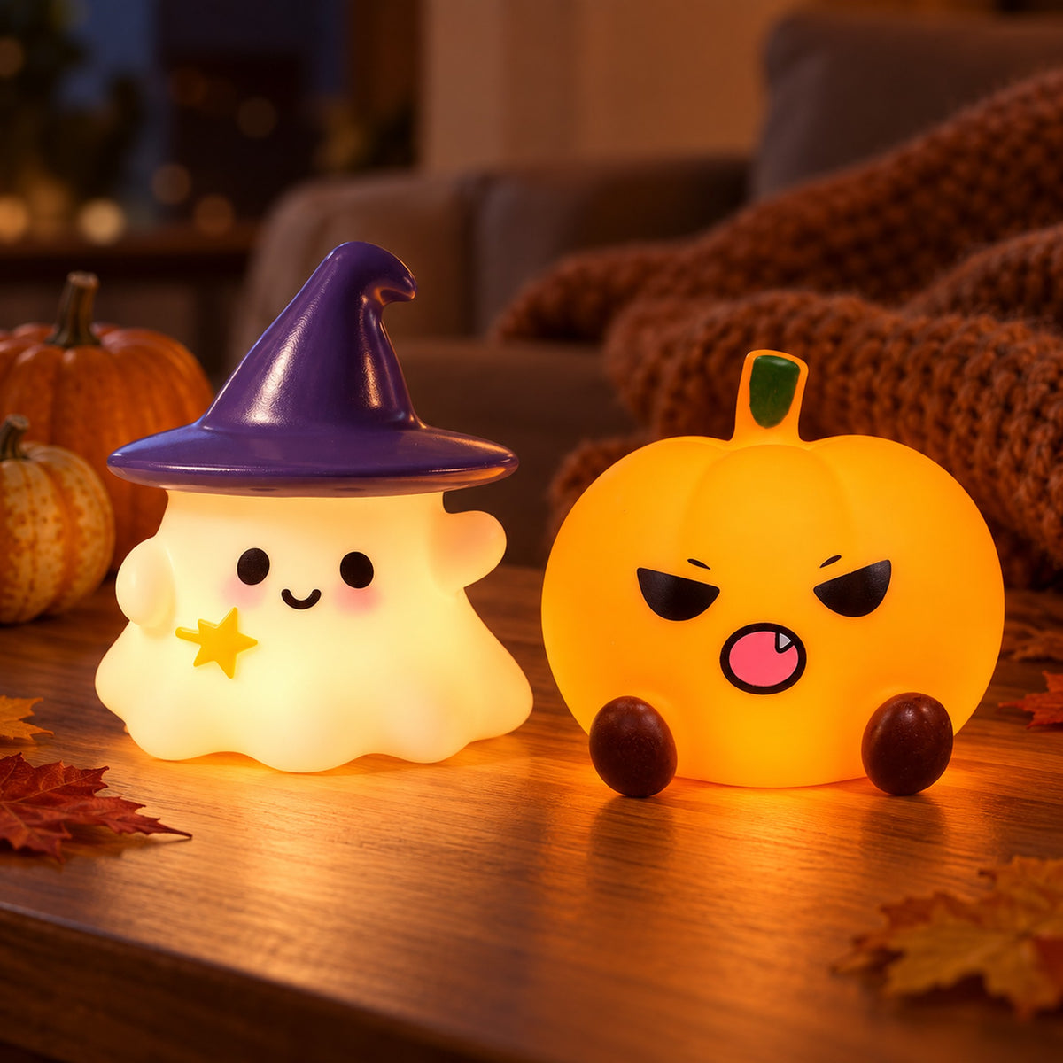 ObiBoo – Ghost & Pumpkin Night Lamps