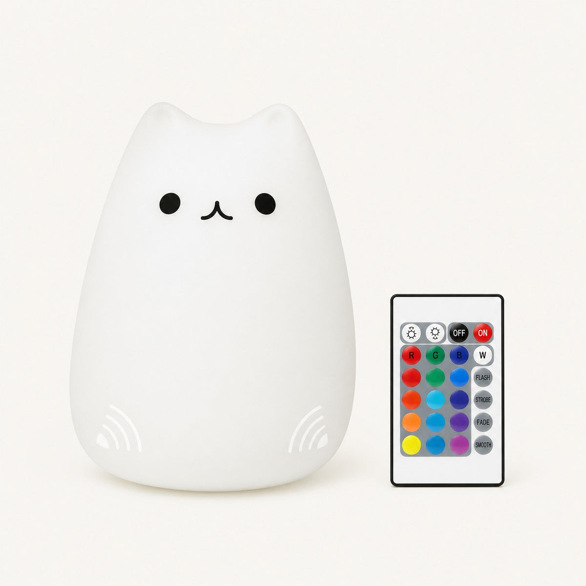 
ObiWhiskers – Rechargeable Cat Night Lamp - With Remote variant