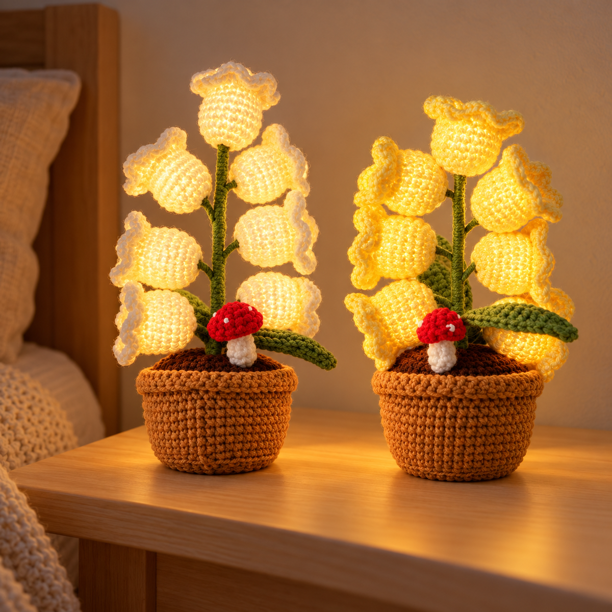 Crochet Bloom – Crochet Orchid Lamp