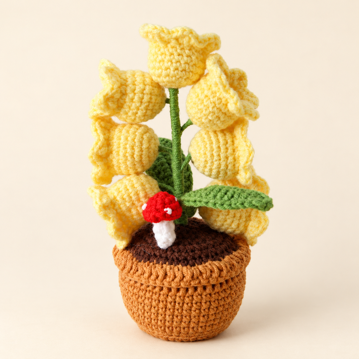 
Crochet Bloom – Crochet Orchid Lamp - YellowBasket variant