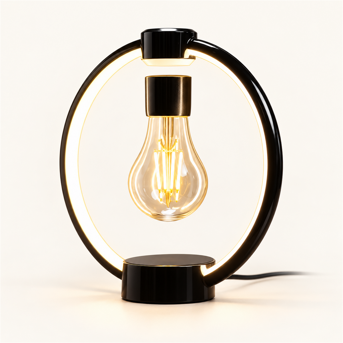 
Floating Edison – Levitating LED Lamp - Midnight Black variant