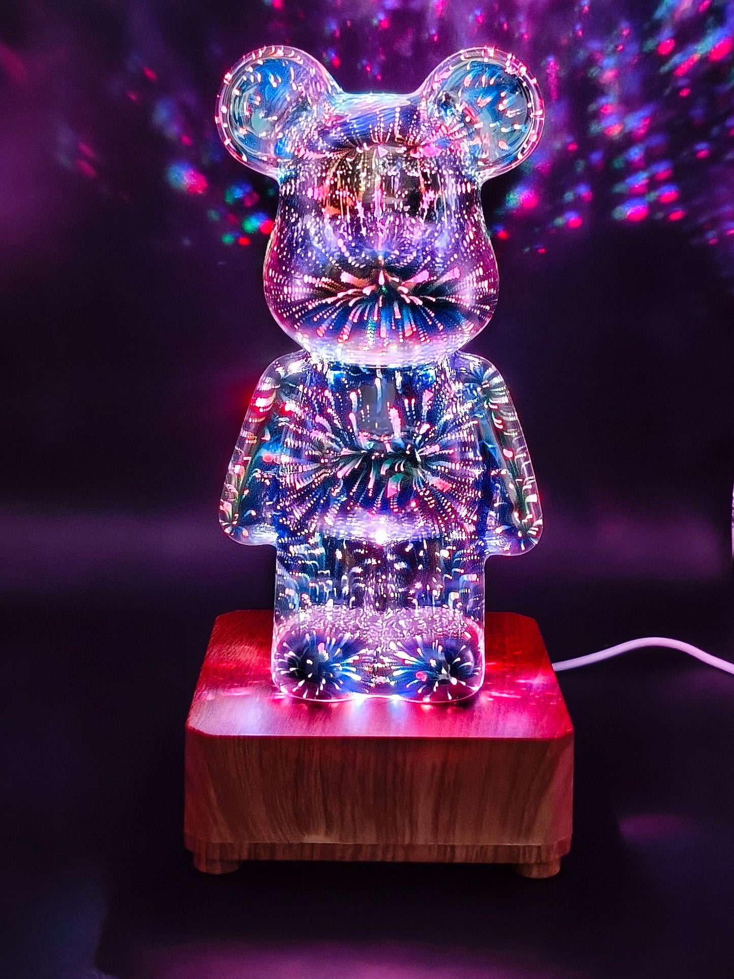 PrismGlow™ Crystal Bear Lamp