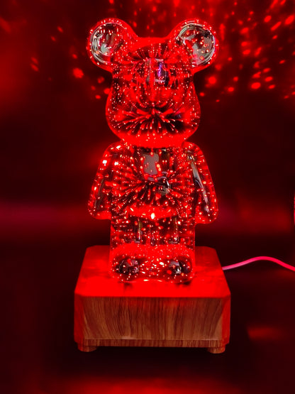 PrismGlow™ Crystal Bear Lamp