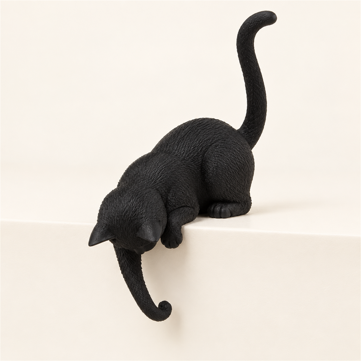 
Lantern Cat – Cat Shelf Decor with Lantern Options - Black Cat · No Lantern variant