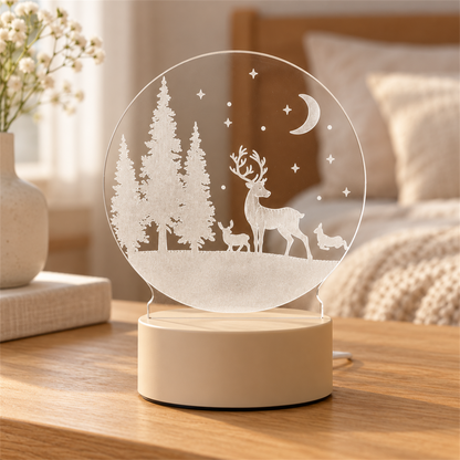 Little Glimmer – Acrylic 3D Illusion Night Lamp