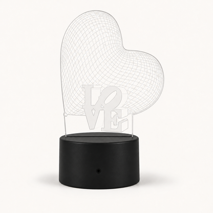 Love Struck – 3D Heart Table Lamp
