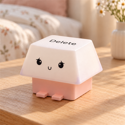KeyGlow Lampe de Nuit Mignonne Touche Suppr