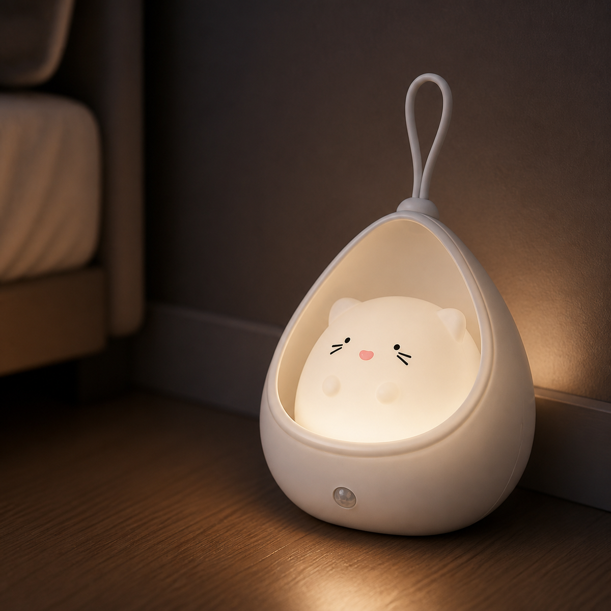 
ObiKitty – Cat and Rabbit Sensor Night Lamp - Cat White variant