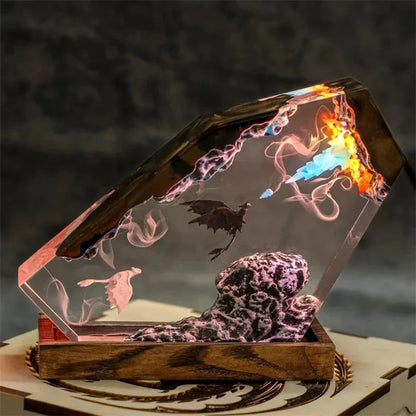 DracoGlow™ Mythic Dragon Resin Lamp