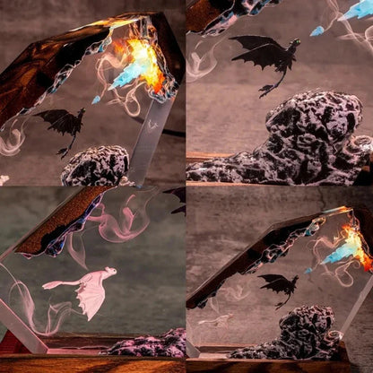 DracoGlow™ Mythic Dragon Resin Lamp