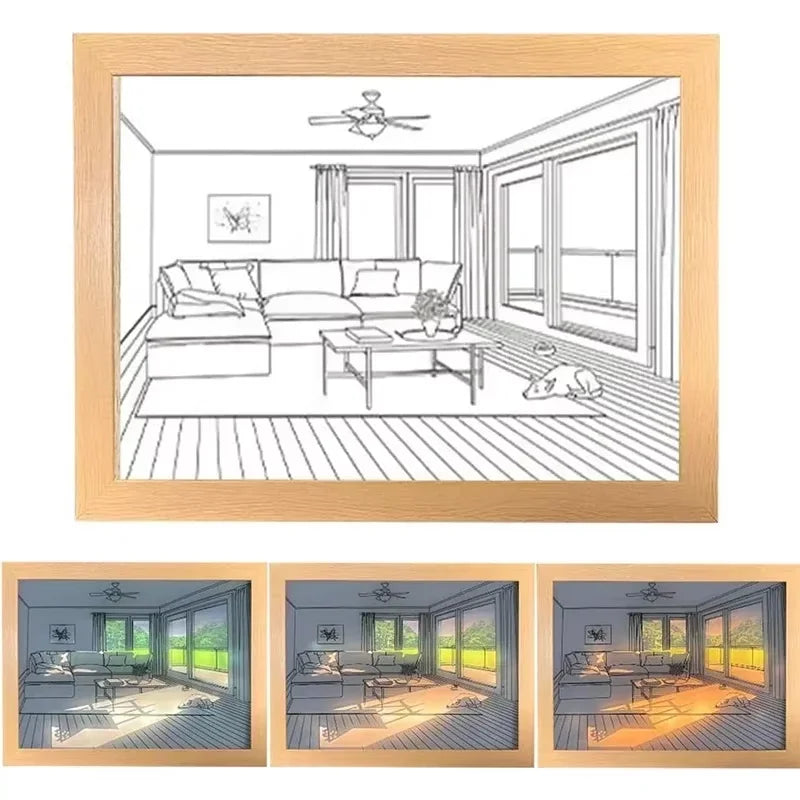 SunsetGlow™ Window Art Frame Lamp