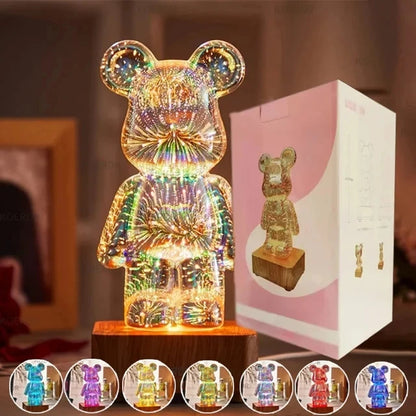 PrismGlow™ Crystal Bear Lamp