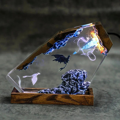 DracoGlow™ Mythic Dragon Resin Lamp