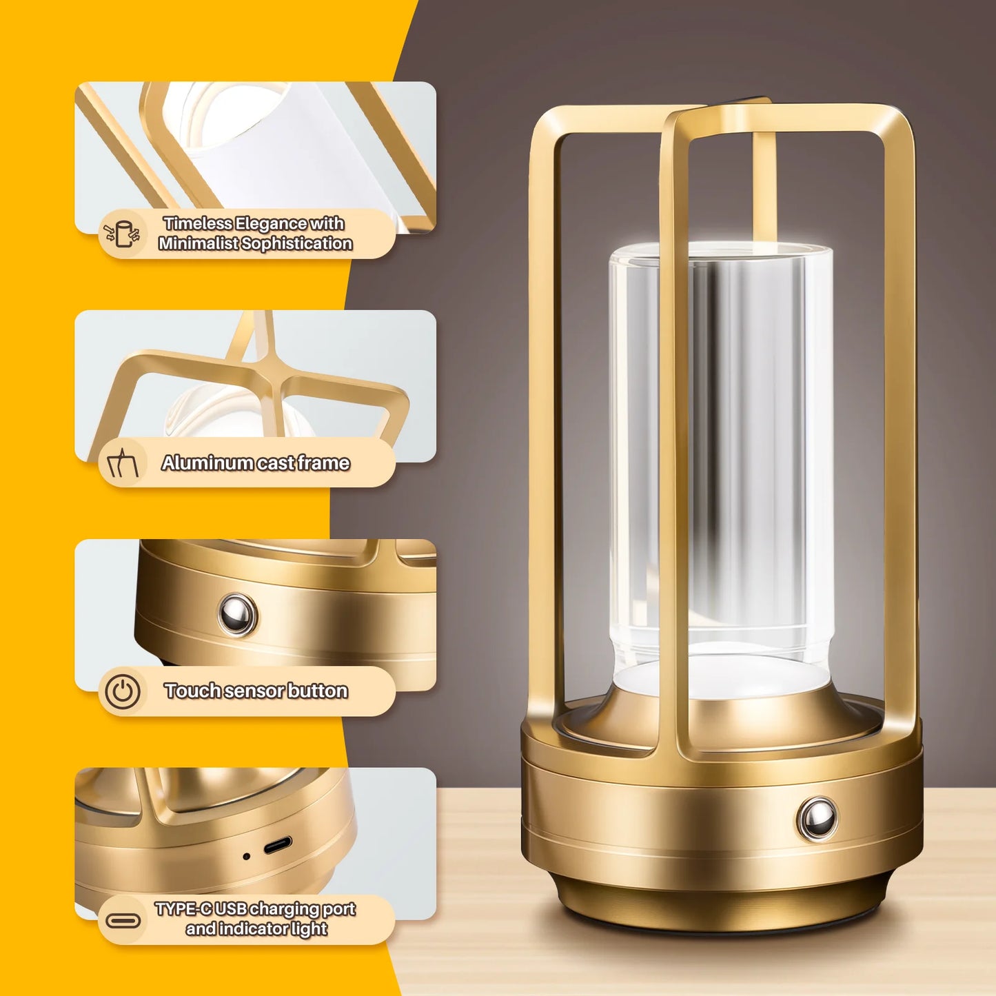 AuraGlow™ Portable Lantern Lamp