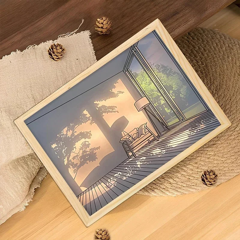 SunsetGlow™ Window Art Frame Lamp