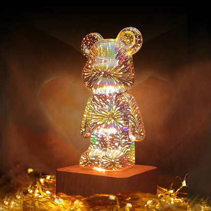 PrismGlow™ Crystal Bear Lamp
