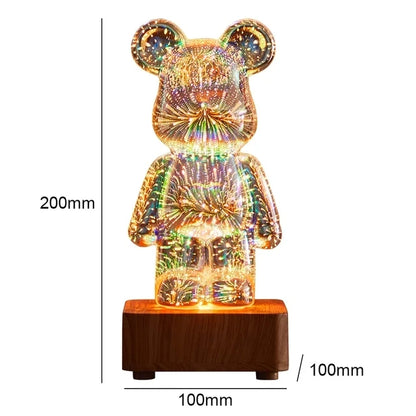 PrismGlow™ Crystal Bear Lamp