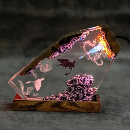 DracoGlow™ Mythic Dragon Resin Lamp