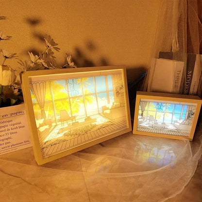 SunsetGlow™ Window Art Frame Lamp