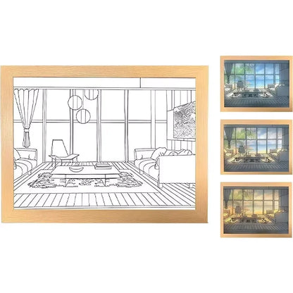 SunsetGlow™ Window Art Frame Lamp