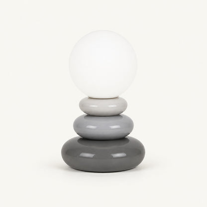 Stone Cairn – Ceramic Stacked Stone-Style Table Lamp