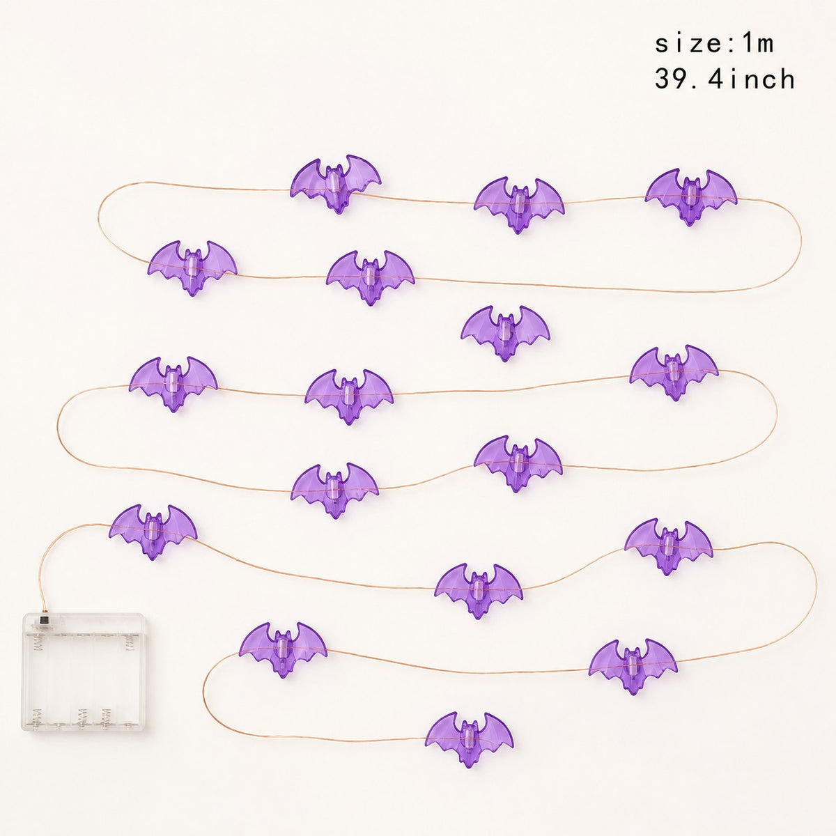 Cobweb Lights – Halloween LED String Lights - Bat1m variant