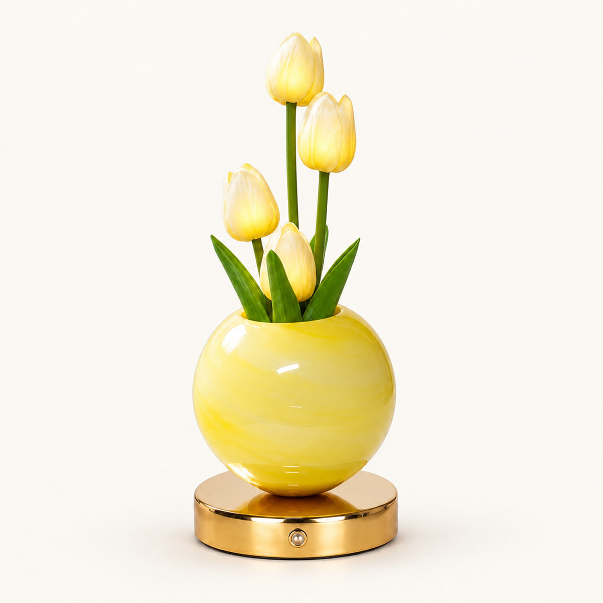 
Tulip Bouquet – Rechargeable Tulip Lamp - Butter Yellow variant