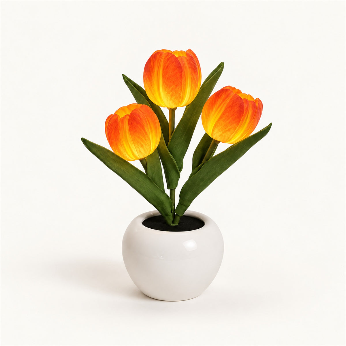 Ceramic Tulips – Ceramic Tulip Lamp - Warm Amber variant