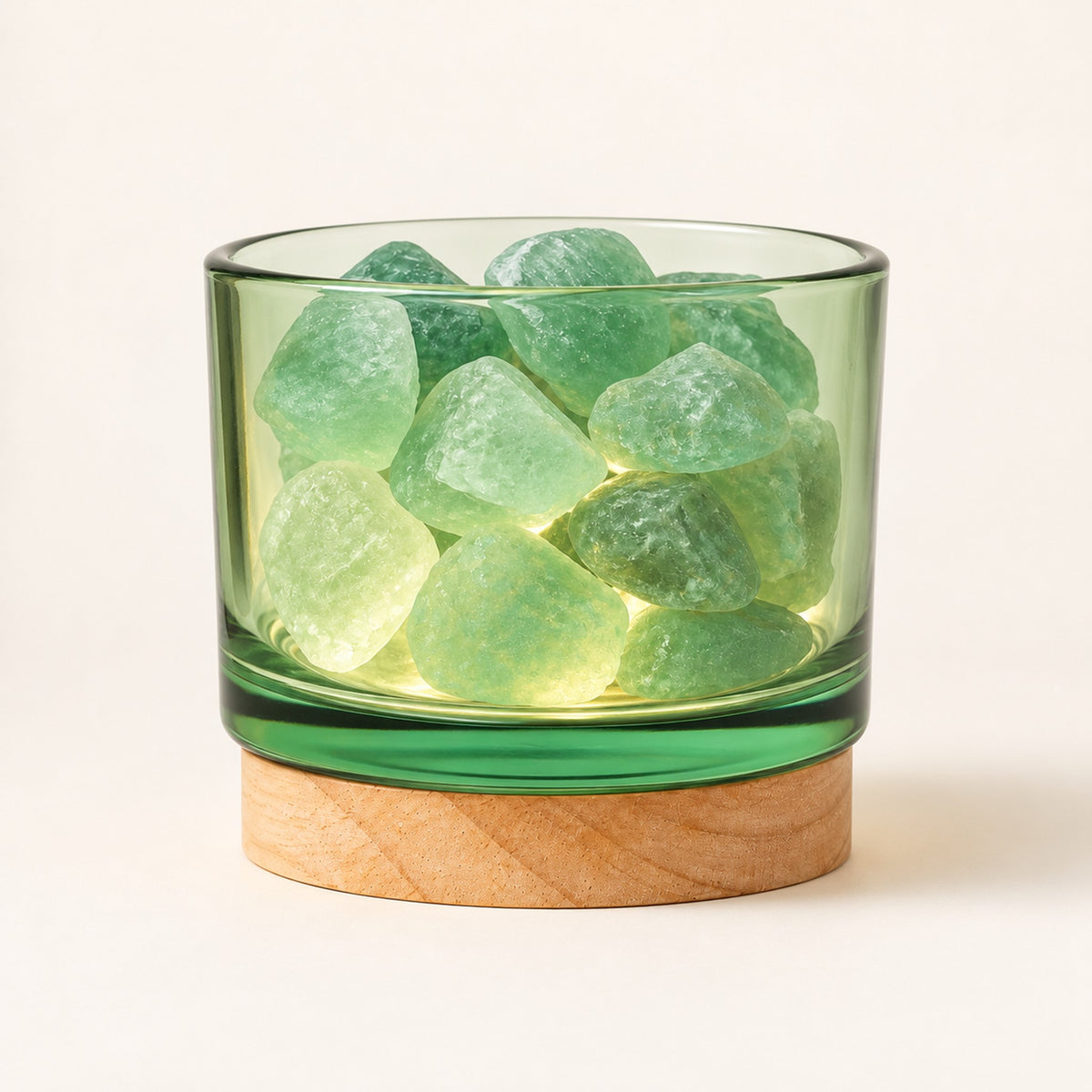 
Rose Quartz – Crystal & Mineral Display Lamp - Aventurine variant