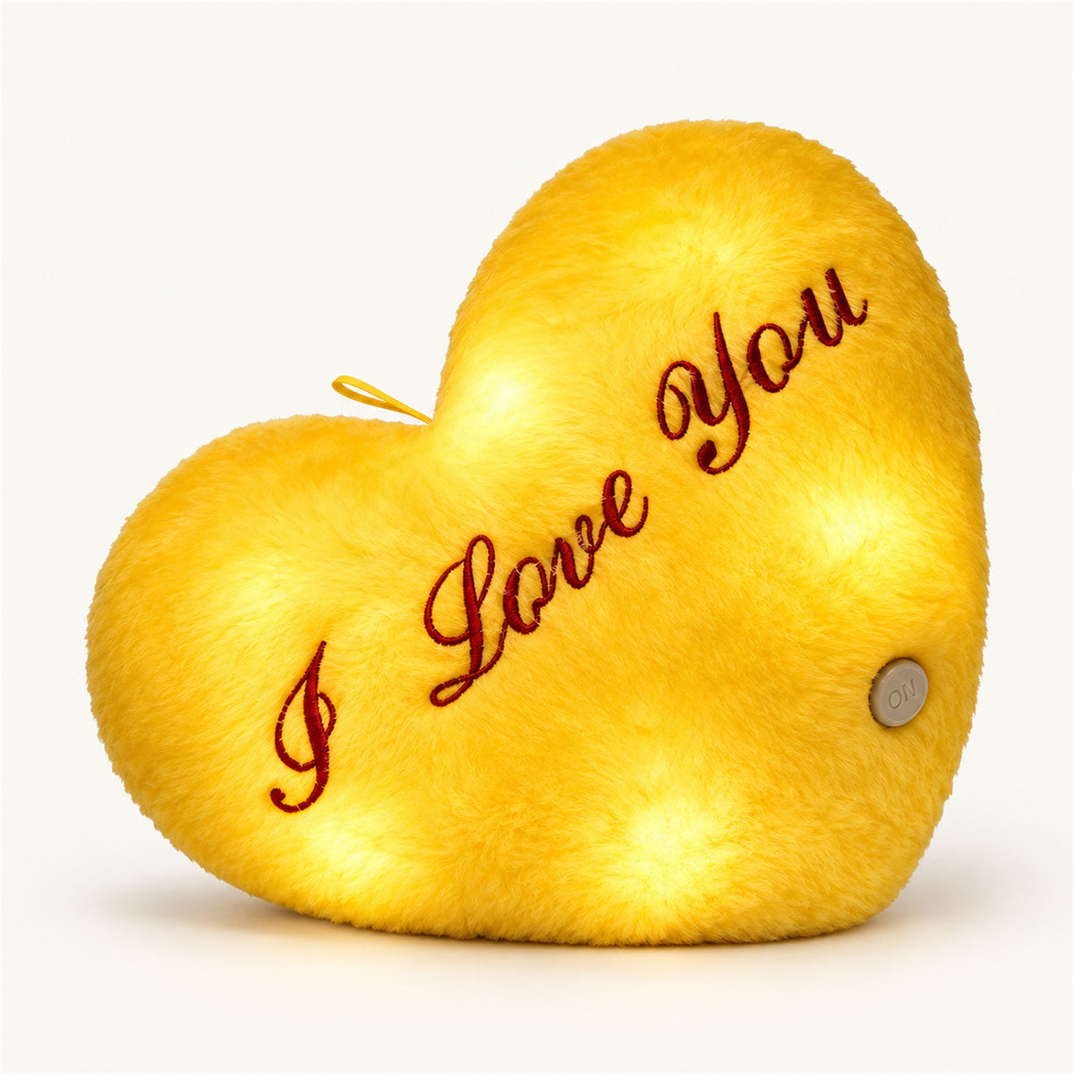
ObiSweetheart – LED Light-Up Heart Pillow - Butter Yellow variant