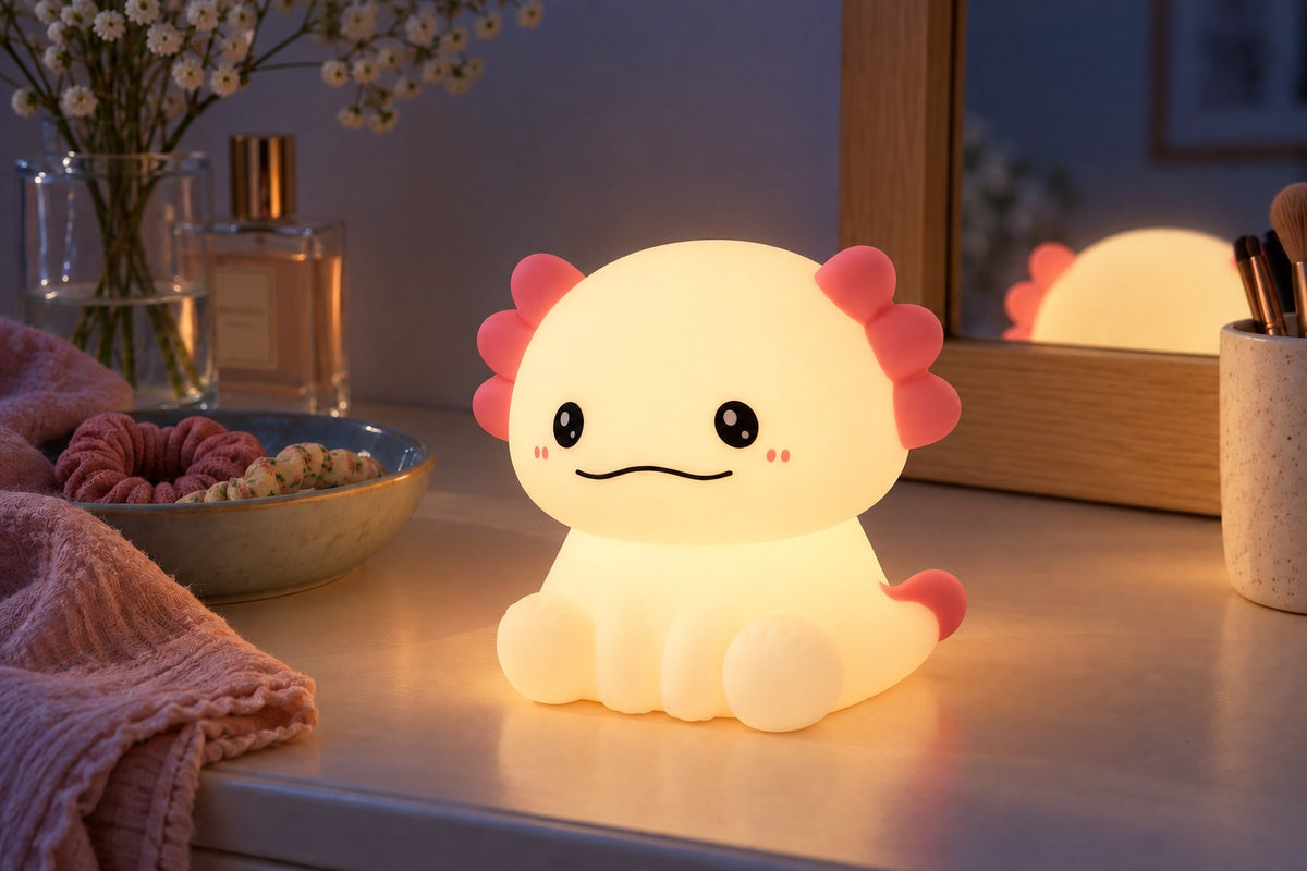 ObiZoo – Color-Changing Animal Night Lamp with the light switched on