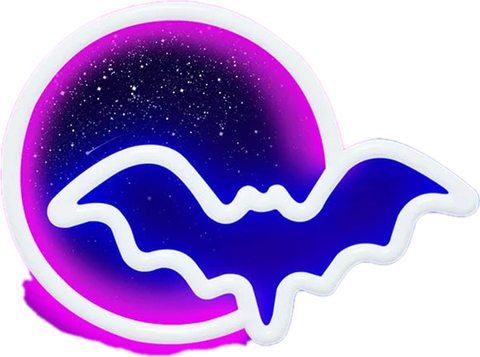 Bat Moon – Bat and Moon Neon Lamp