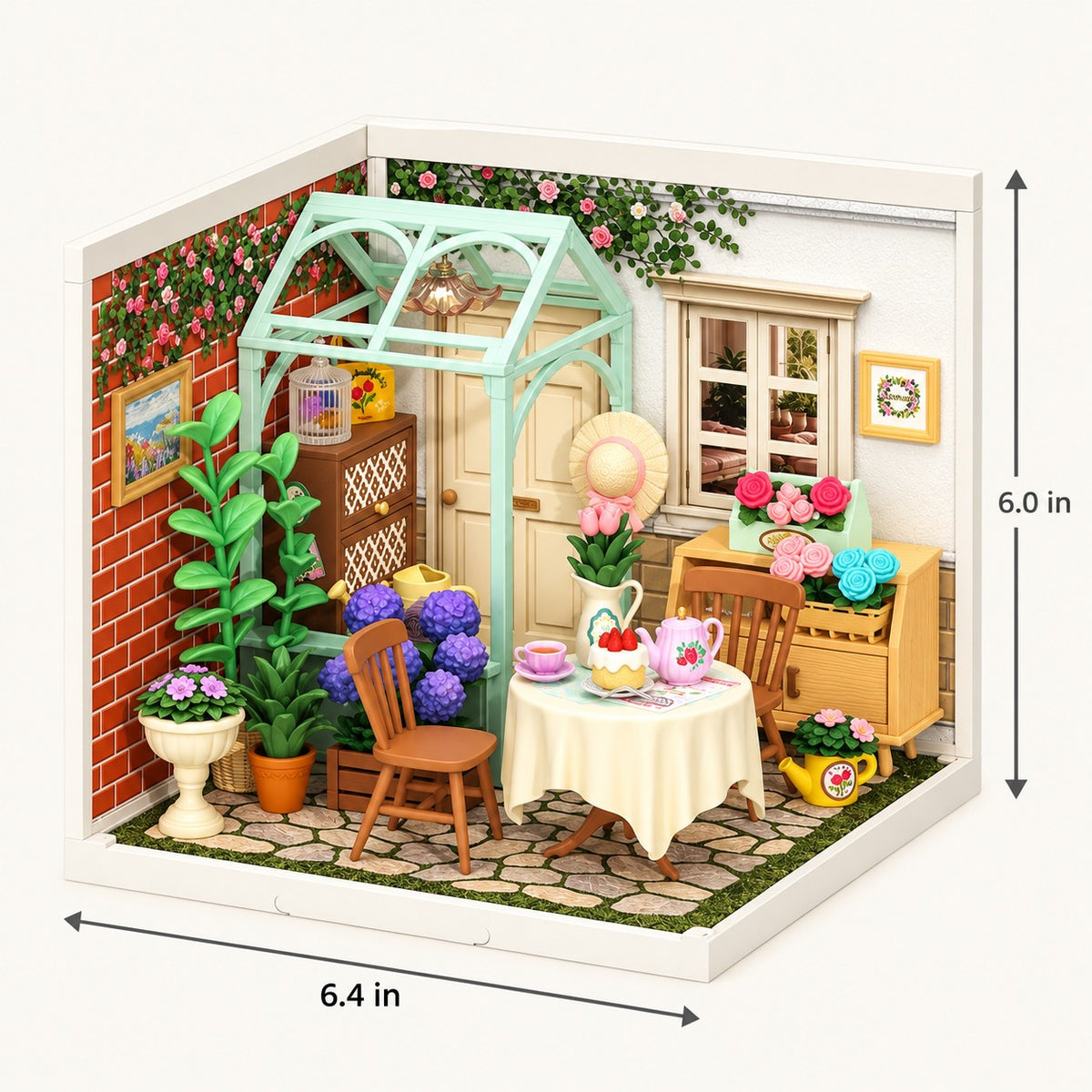 
Mini Rooms – DIY Miniature Room Kit with LED Light