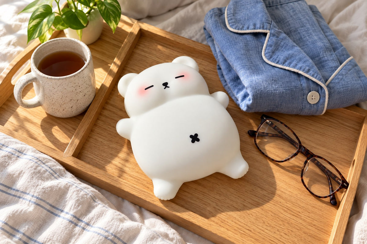ObiSnores – Snoring Bear Night Lamp with the light switched off