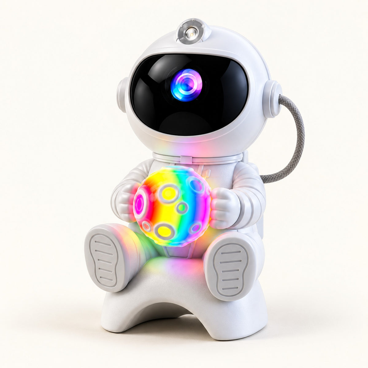 Space Cadet – Astronaut Galaxy Projector Lamp - Moon + Speaker variant