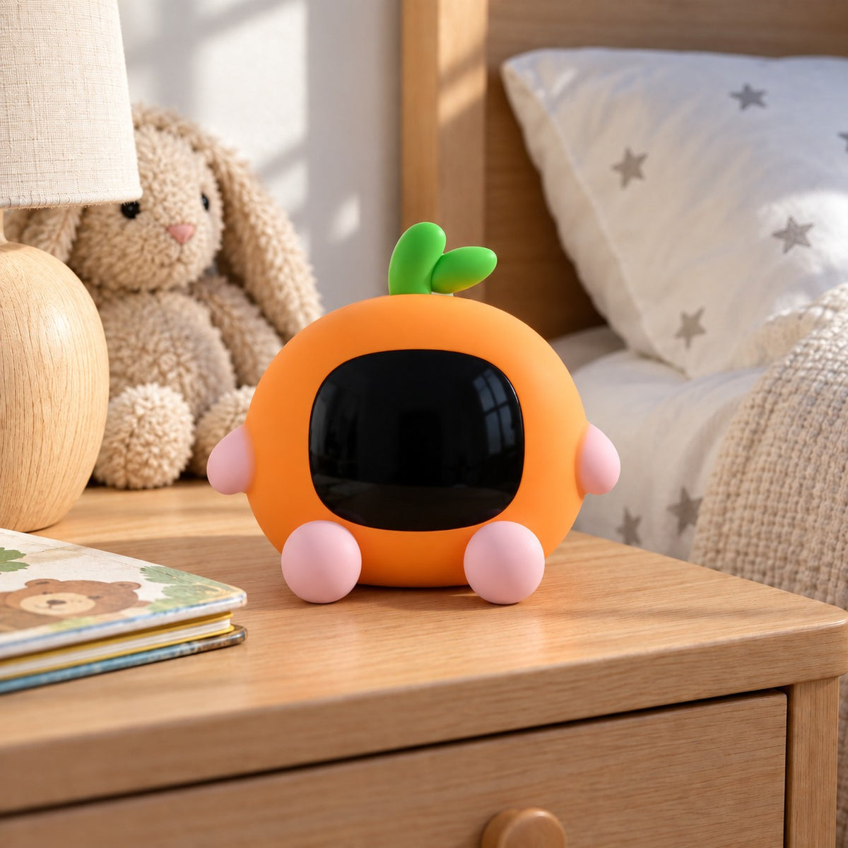 
ObiJuicy – Fruit Night Lamp & Sleep Trainer Clock - daytime view