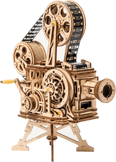 Silent Cinema – Wooden Film Projector Model Kit