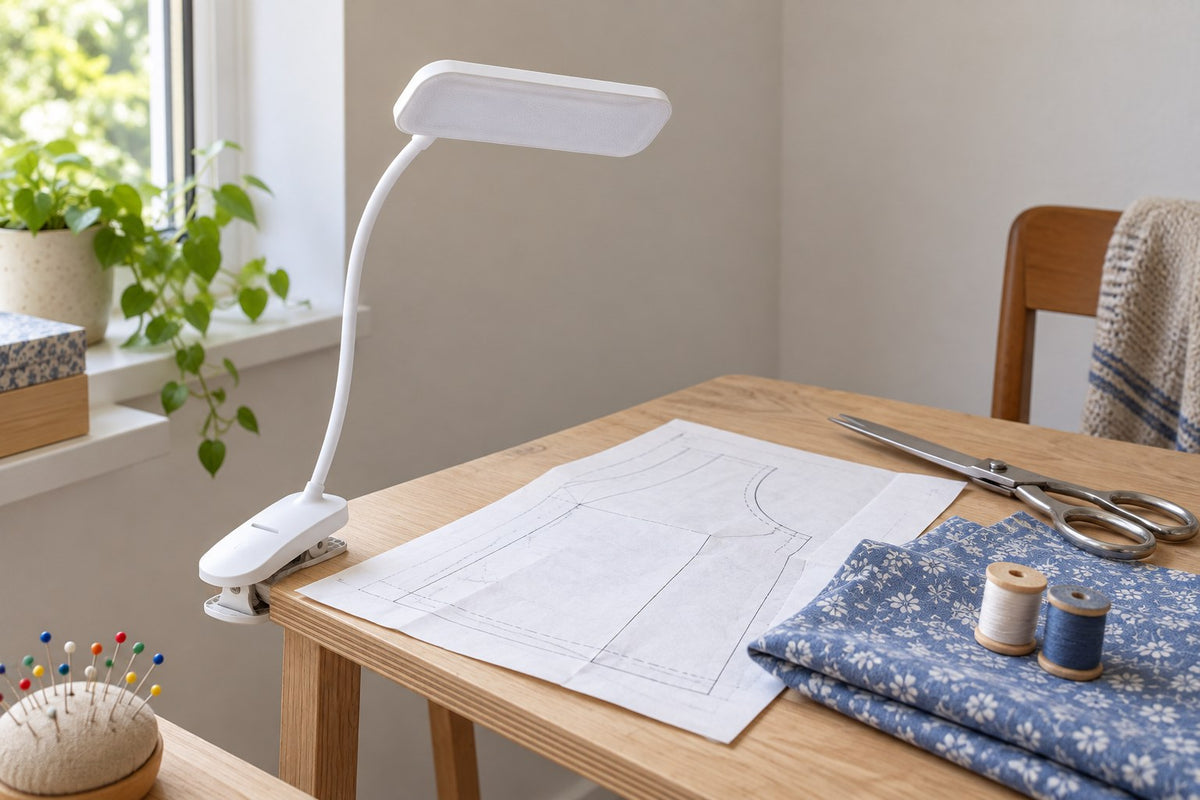 Desk Clip – Clip-On LED Desk Lamp with the light switched off