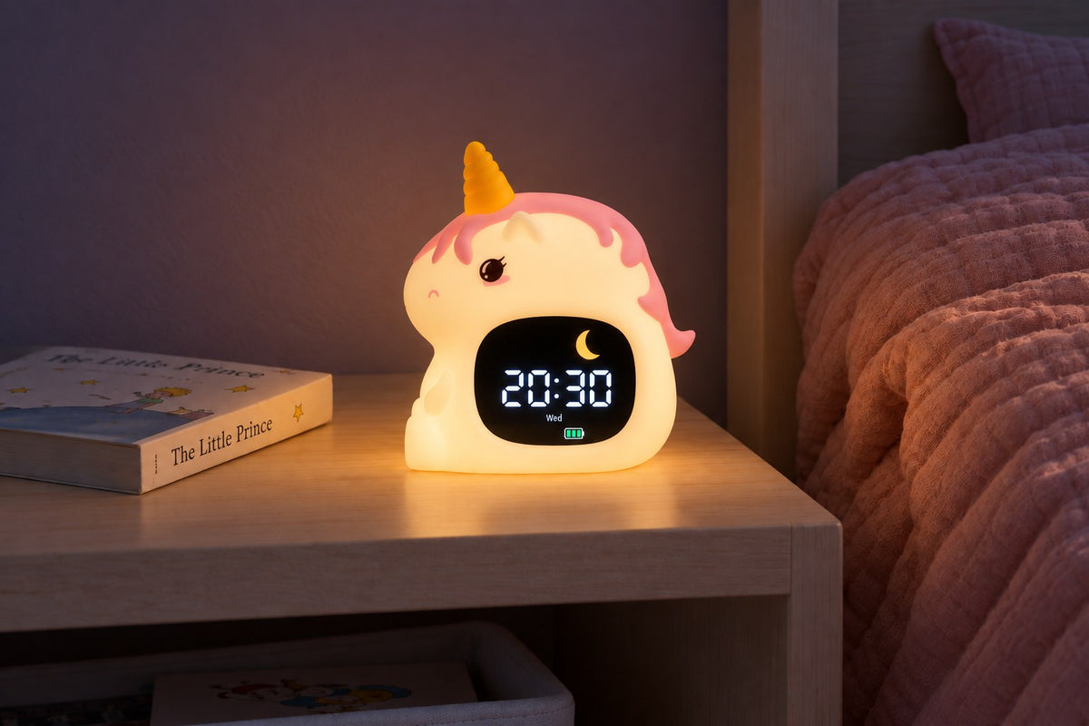 ObiCloudy – Animal Sleep-Training Lamp with the light switched on