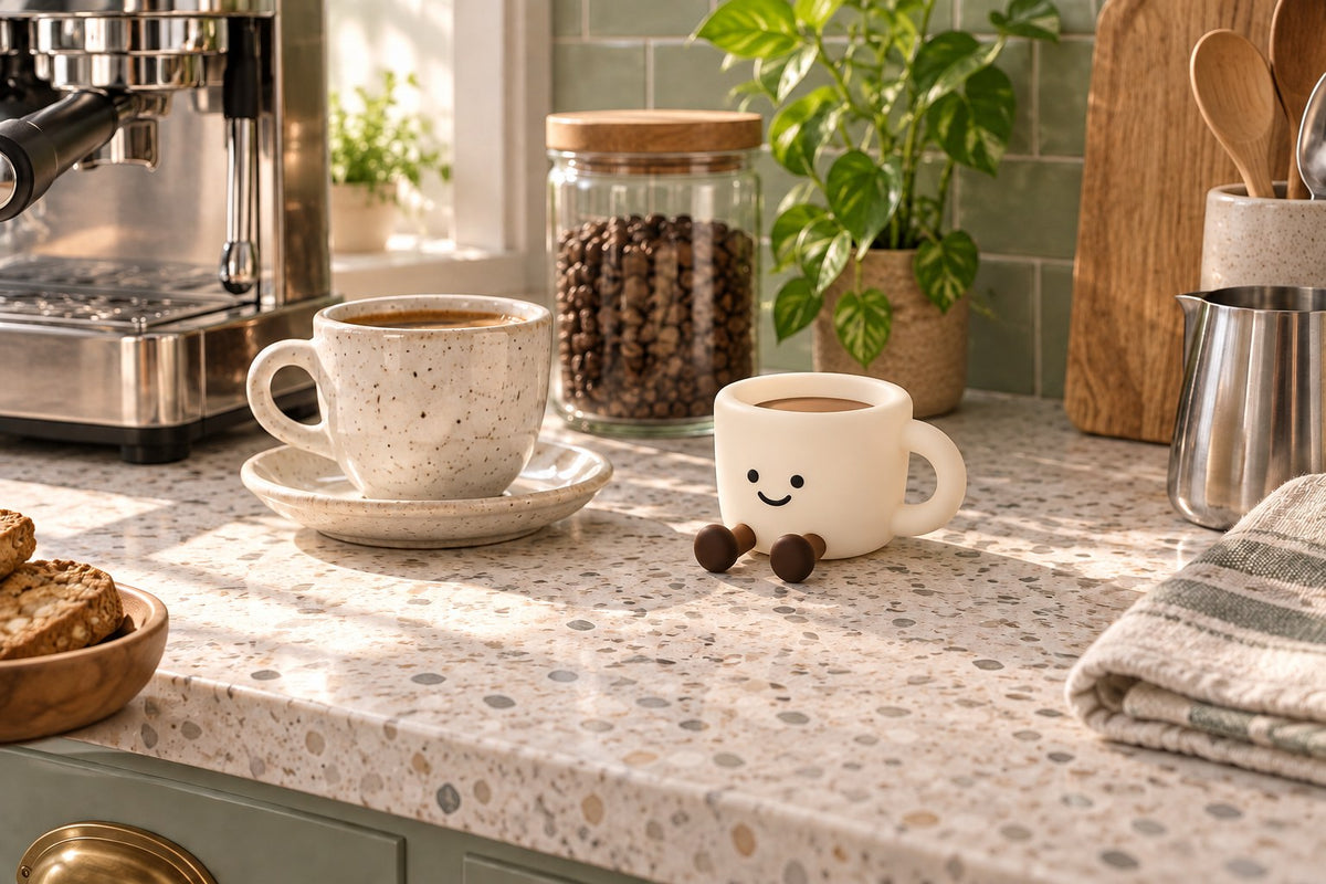 ObiLatte – Coffee Cup Night Lamp with the light switched off