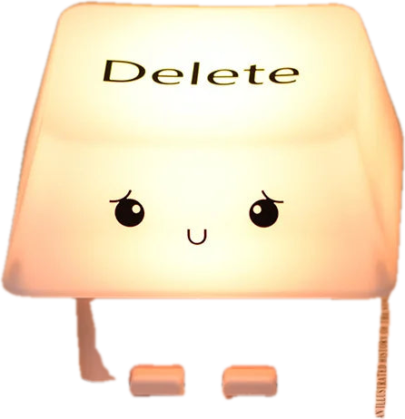 KeyGlow Lampe de Nuit Mignonne Touche Suppr