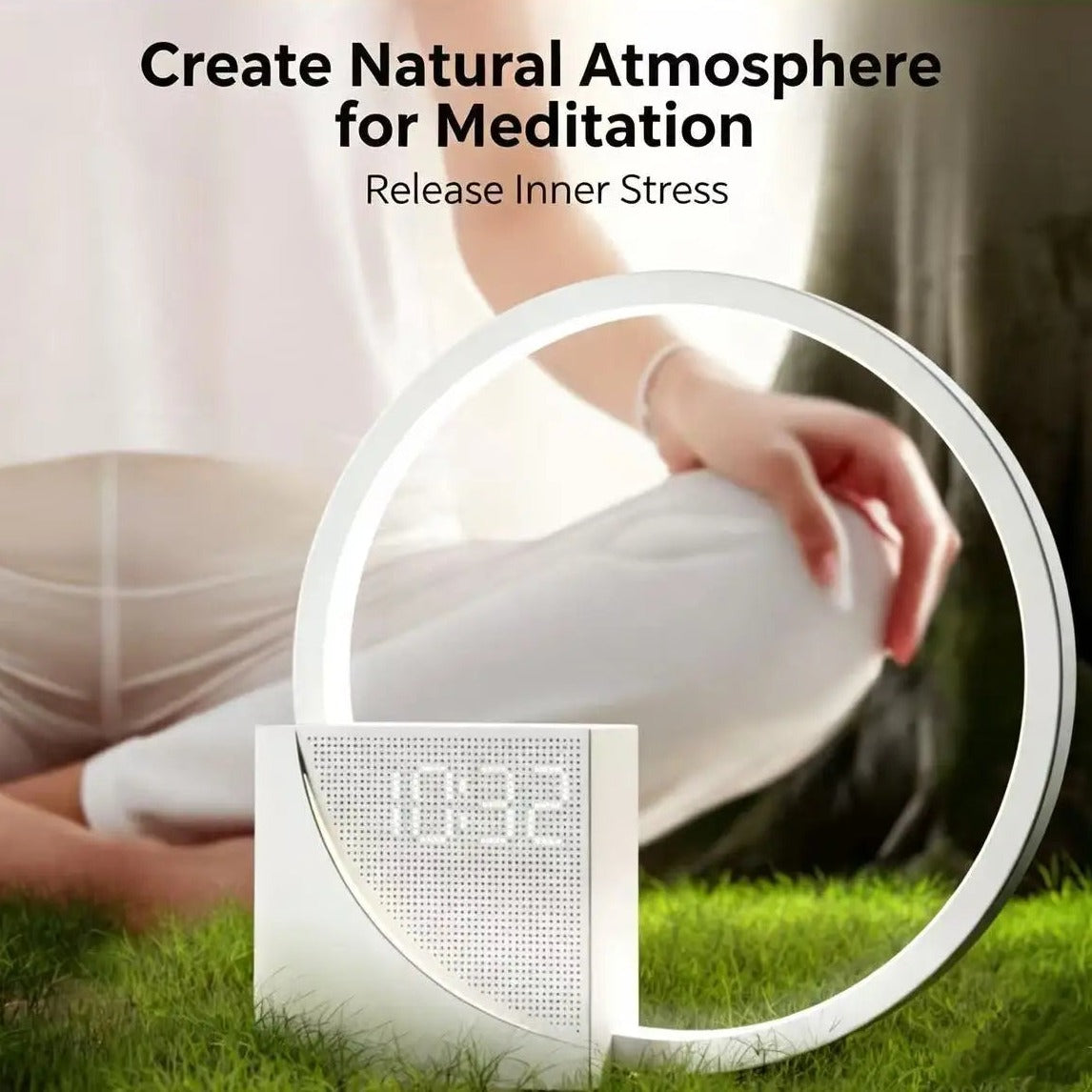 Calm Ring – Nature Sound Ring Lamp with Clock