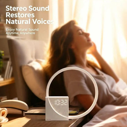 Calm Ring – Nature Sound Ring Lamp with Clock