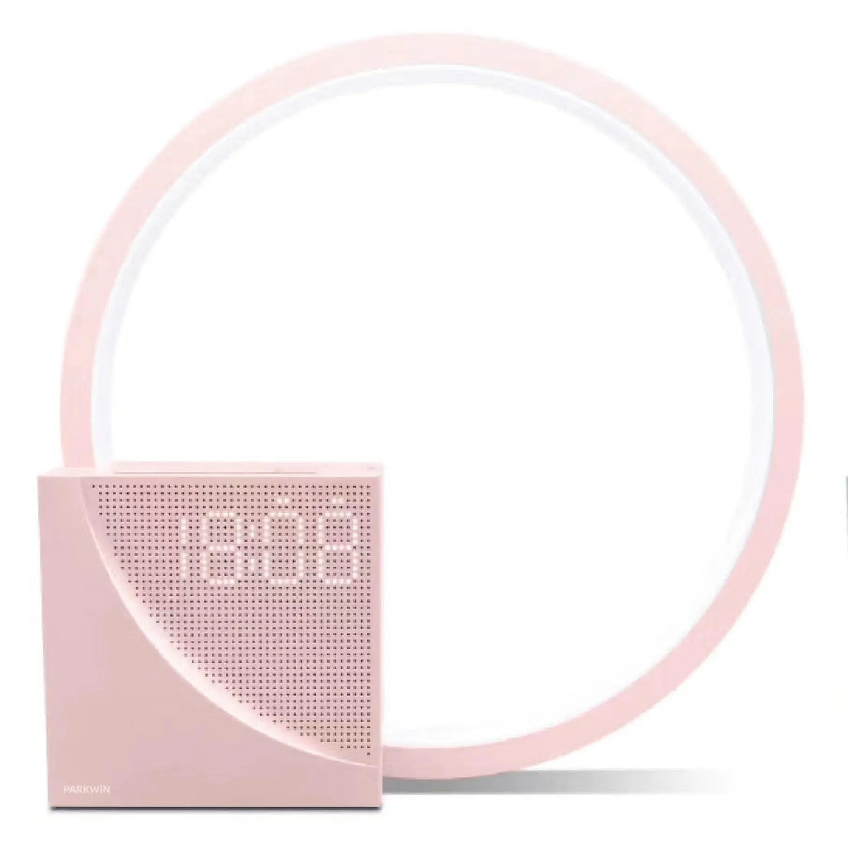 
Calm Ring – Nature Sound Ring Lamp with Clock - Misty Pink variant