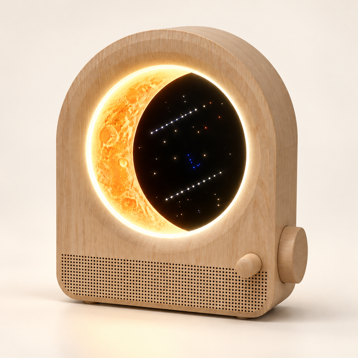Meteor Morning — illuminated ivory studio photograph
