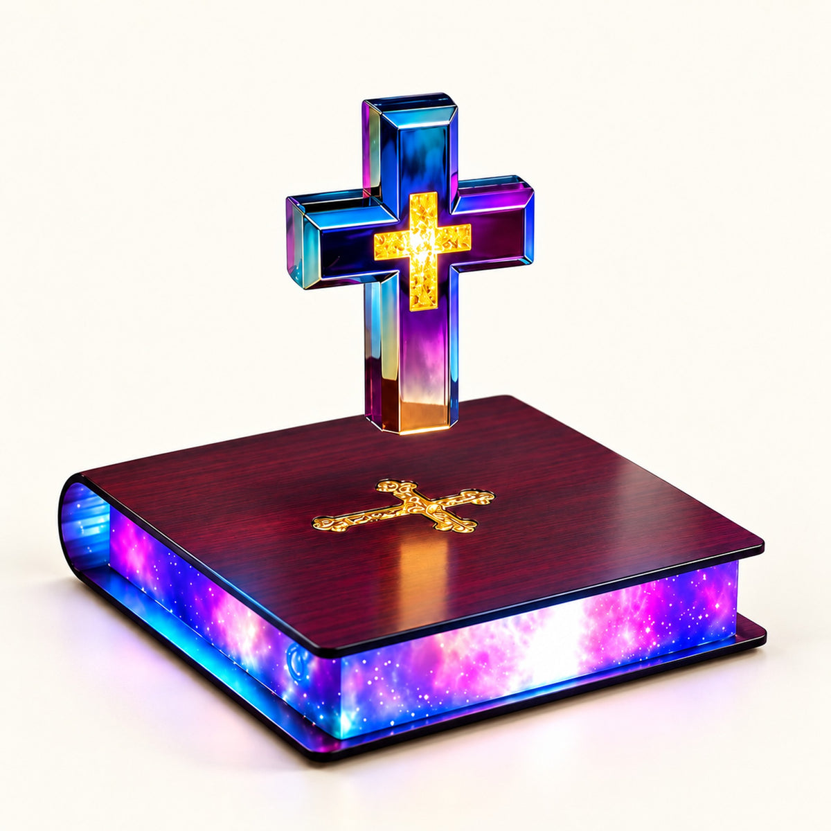 
Floating Cross – Levitating Cross Lamp - Color Glow Cross variant