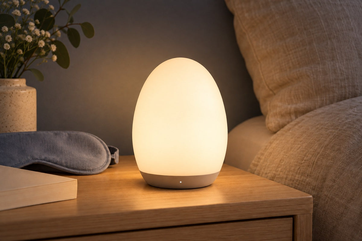 Dream Egg – Touch Night Lamp with the light switched on
