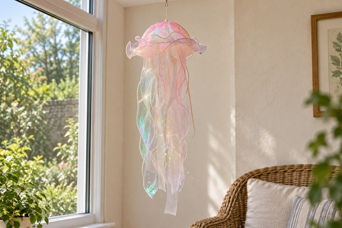 Jelly Lantern – Hanging Jellyfish Lamp with the light switched off
