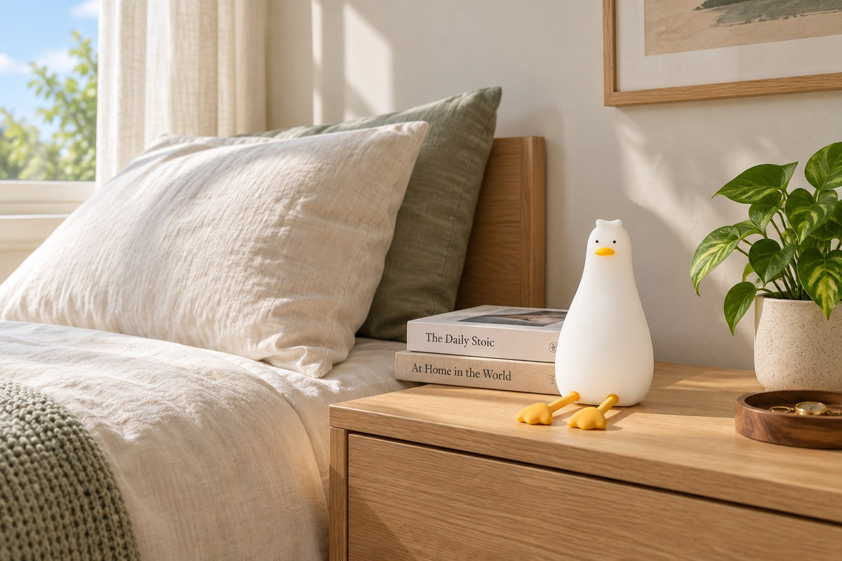 ObiWaddle – Cartoon Duckling Night Lamp with the light switched off