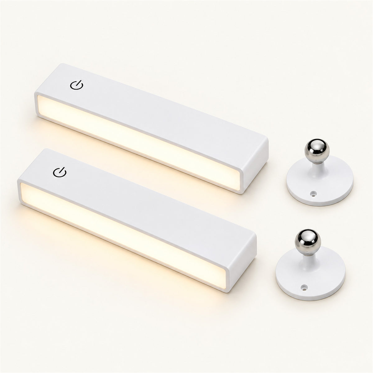 
Wall Pebble – Rechargeable Magnetic Wall Lamp - 2 Pack White variant